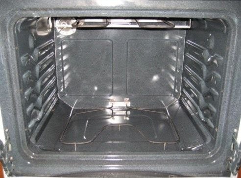 Oven interior clean after Bright Path cleaning